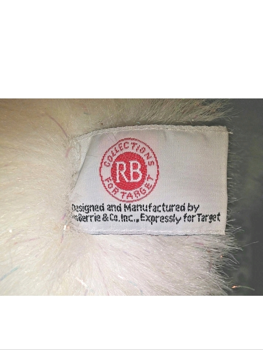 Russ Berrie Sparkles the White Bear Plush vintage bears from the past 14" mint - Picture 7 of 7